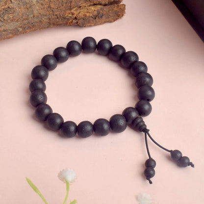 Karungali Mala Bracelet + Free Tulsi Mala worth ₹200