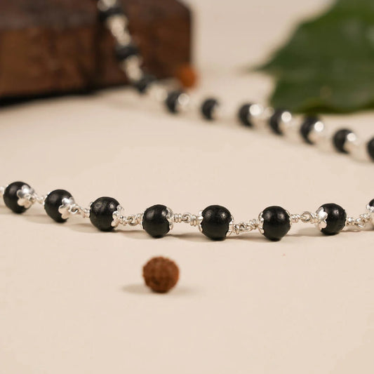 Karungali Silver Mala