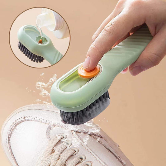 Multifunctional Liquid Shoe Cleaning Brush with Soap Dispenser