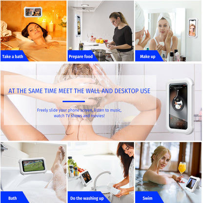 360° Waterproof Phone Holder for Bathroom, Kitchen & Wash Area